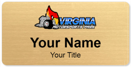 Custom name badges for Virginia Motorsports Park