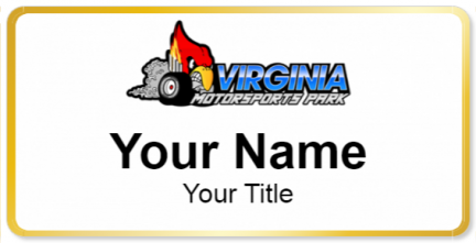 Custom name badges for Virginia Motorsports Park