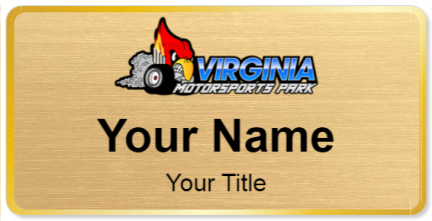 Custom name badges for Virginia Motorsports Park