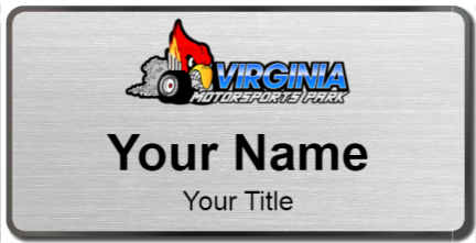 Custom name badges for Virginia Motorsports Park