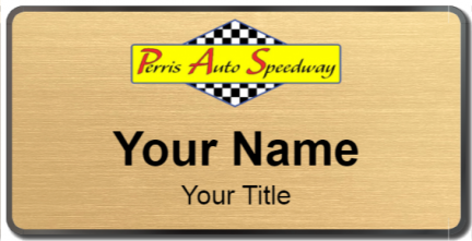 Custom name badges for Perris Auto Speedway