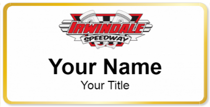 Custom name badges for Irwindale Speedway