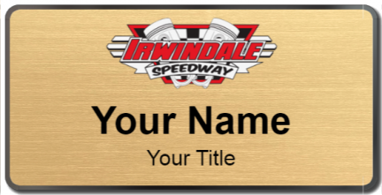 Custom name badges for Irwindale Speedway