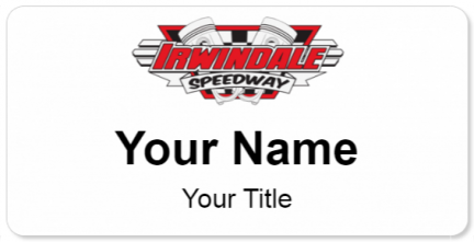 Custom name badges for Irwindale Speedway