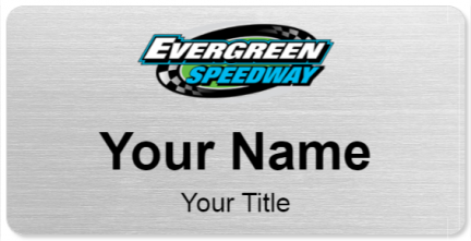 Custom name badges for Evergreen Speedway
