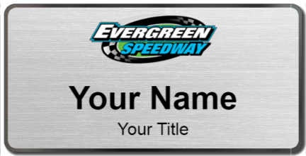 Custom name badges for Evergreen Speedway