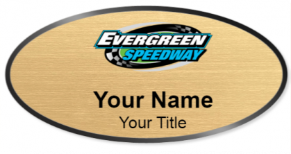 Custom name badges for Evergreen Speedway