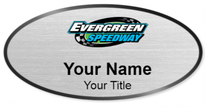 Custom name badges for Evergreen Speedway