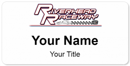 Custom name badges for Riverhead Raceway