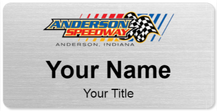 Custom name badges for Anderson Speedway