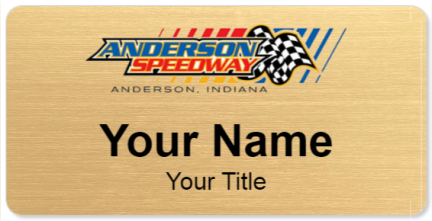 Custom name badges for Anderson Speedway