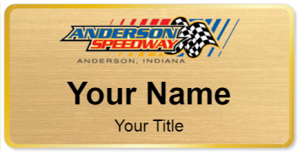 Custom name badges for Anderson Speedway