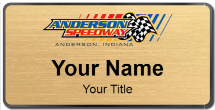 Custom name badges for Anderson Speedway