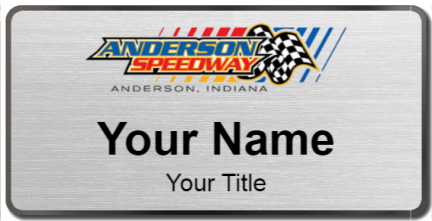Custom name badges for Anderson Speedway