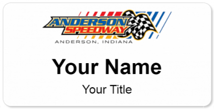 Custom name badges for Anderson Speedway