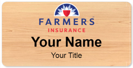 Custom name badges for Farmers Insurance