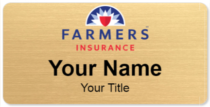 Custom name badges for Farmers Insurance
