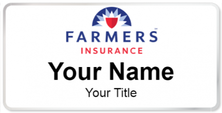Custom name badges for Farmers Insurance