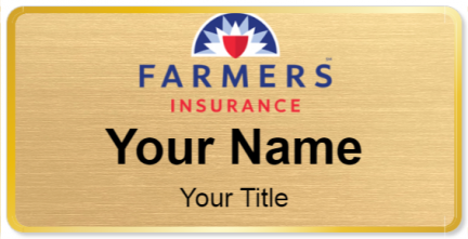 Custom name badges for Farmers Insurance