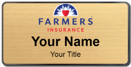 Custom name badges for Farmers Insurance