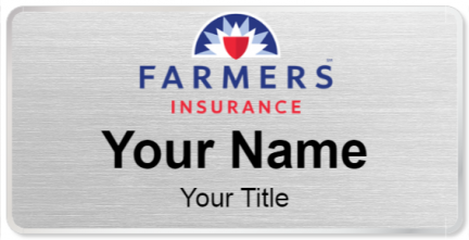 Custom name badges for Farmers Insurance