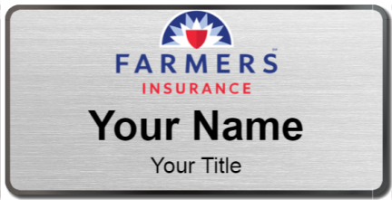 Custom name badges for Farmers Insurance