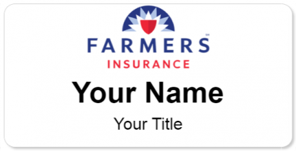 Custom name badges for Farmers Insurance