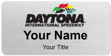 Custom name badges for Daytona International Speedway