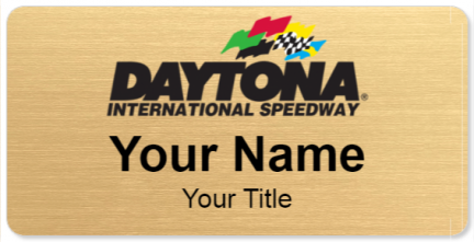 Custom name badges for Daytona International Speedway