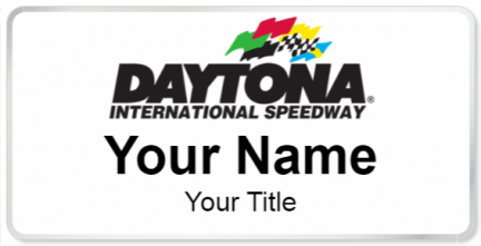 Custom name badges for Daytona International Speedway