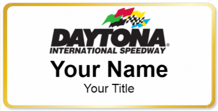 Custom name badges for Daytona International Speedway