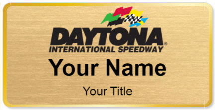 Custom name badges for Daytona International Speedway