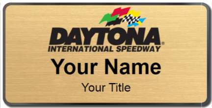Custom name badges for Daytona International Speedway