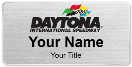 Custom name badges for Daytona International Speedway
