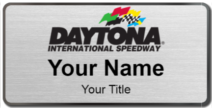 Custom name badges for Daytona International Speedway