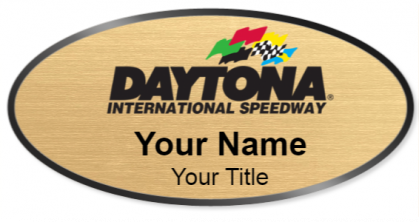Custom name badges for Daytona International Speedway