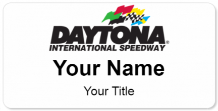 Custom name badges for Daytona International Speedway