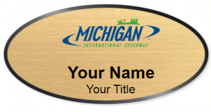 Custom name badges for Michigan International Speedway