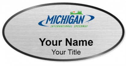 Custom name badges for Michigan International Speedway