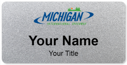 Custom name badges for Michigan International Speedway