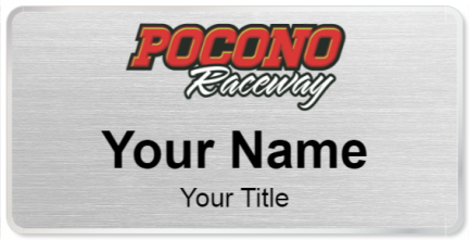 Custom name badges for Pocono Raceway