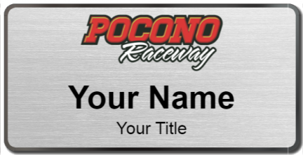 Custom name badges for Pocono Raceway