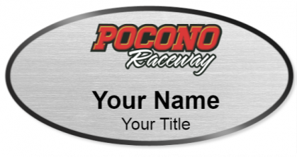 Custom name badges for Pocono Raceway