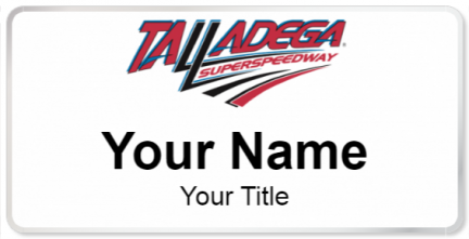 Custom name badges for Talladega Superspeedway