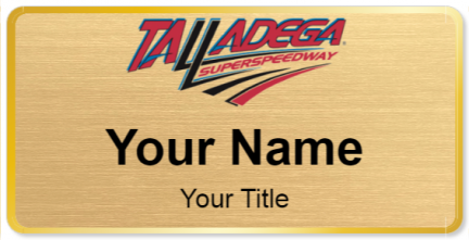 Custom name badges for Talladega Superspeedway