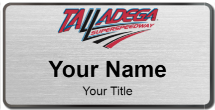 Custom name badges for Talladega Superspeedway