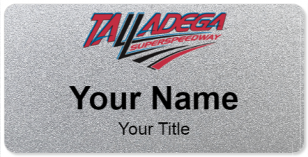 Custom name badges for Talladega Superspeedway