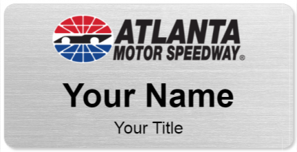 Custom name badges for Atlanta Motor Speedway