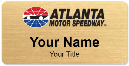 Custom name badges for Atlanta Motor Speedway