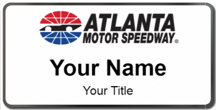 Custom name badges for Atlanta Motor Speedway